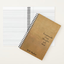 Notebook, Exceptionally Great Thoughts & Ideas