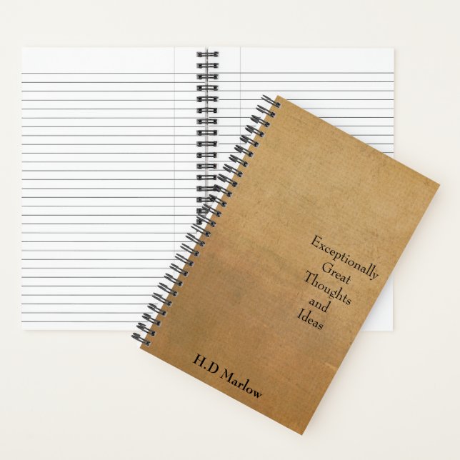 Notebook, Exceptionally Great Thoughts & Ideas Notebook (Inside)