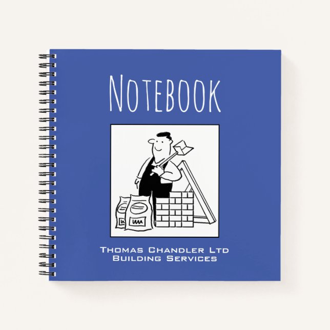 Notebook for a builder with Owner's Name (Front)