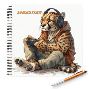 Notebook for Kids Gamer Cheetah