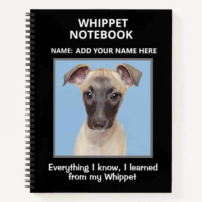 Notebook for Lovers of Whippets (Front)