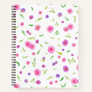 Notebook for Mom Friends with Watercolor Florals
