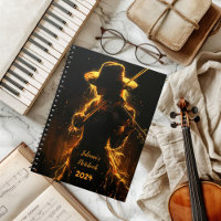 Notebook for Music Teacher Violinist Student
