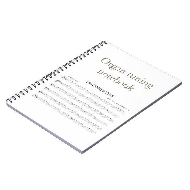 Notebook for organists (Left Side)