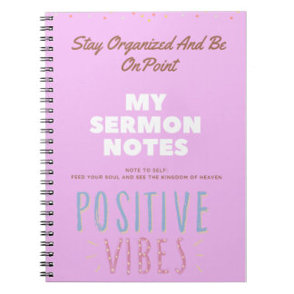 Notebook for sermon notes