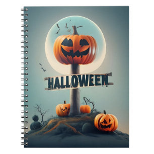 Notebook Halloween pumpkins