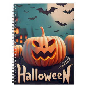 Notebook Halloween pumpkins