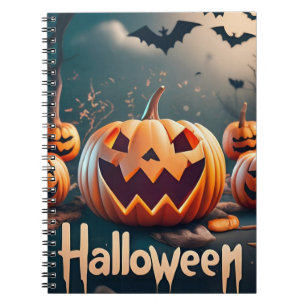 Notebook Halloween pumpkins