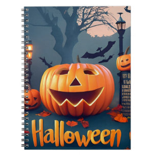 Notebook Halloween pumpkins
