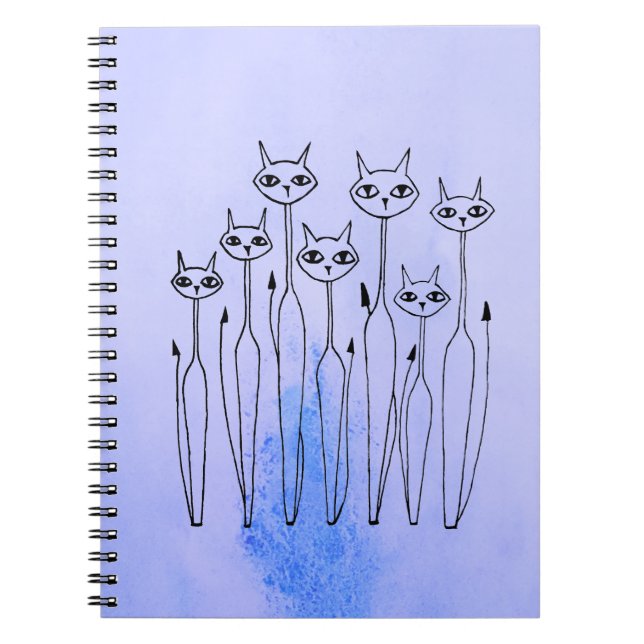 Notebook (Hand-drawn cats) (Front)