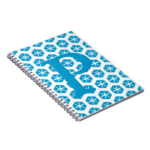 Notebook - Initial with Snowflake Pattern