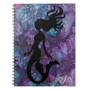 Notebook "Inkblots/Mermaid" Personalise