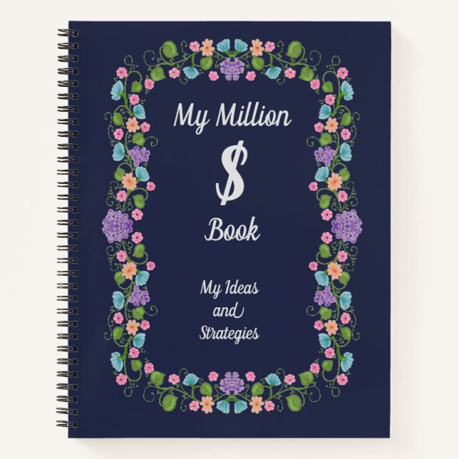 Notebook, keep track of your millions notebook (Front)