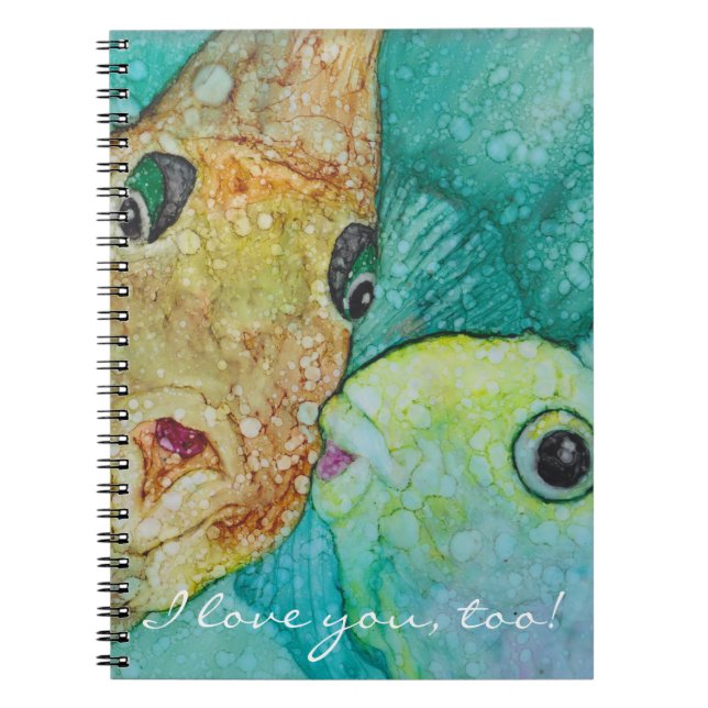 Notebook "Kissy Fishy Personalise (Front)