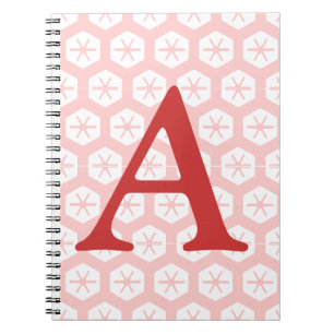 Notebook - Letter and Snowflakes