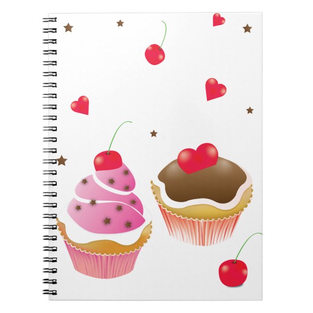 notebook “Love of cupcakes " (Front)