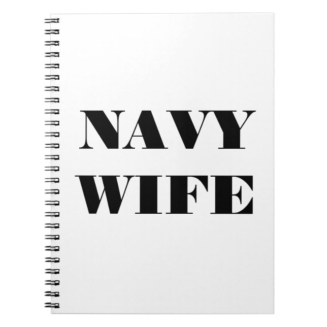 Notebook Navy Wife (Front)