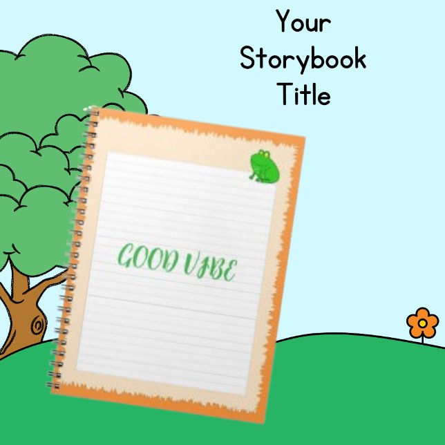 Notebook Page Sheets w/ Frog, Text Photo Notebook (Creator Uploaded)