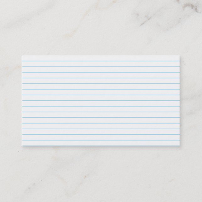 Notebook-Paper Business Card (Front)