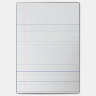 Notebook Paper Design on Post-It Notes