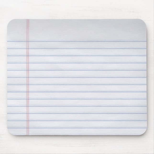 Notebook Paper Mouse Mat (Front)
