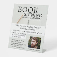 Notebook & Pencil Writers Book Signing Advertising