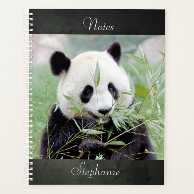 Notebook Photo giant panda , animals 02. notebook Planner (Front)