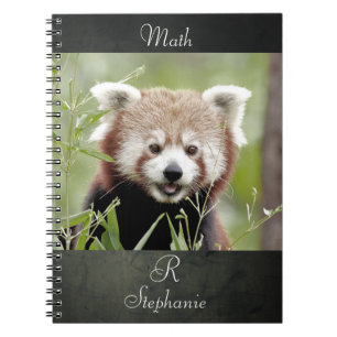 Notebook Photo red panda , animals 0443. notebook