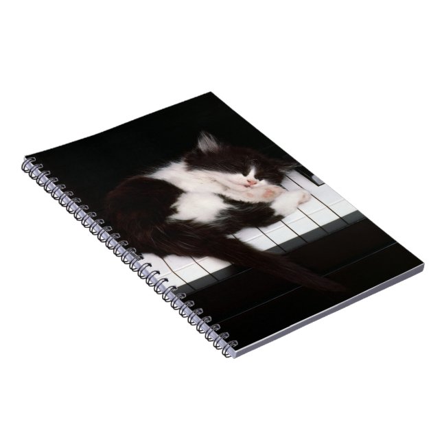 Notebook-Piano Kitten Notebook (Right Side)