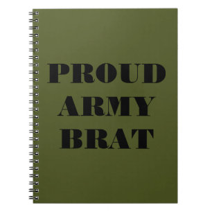 Notebook Proud Army Brat