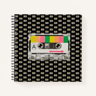 Notebook, rectangular, Retro Tape Design Notebook