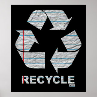 Notebook Recycle Poster