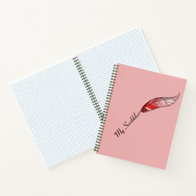 Notebook - Red Feather Pen (Inside)