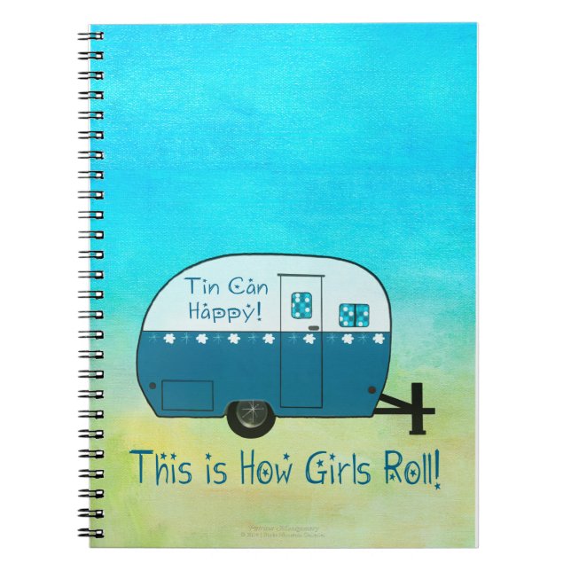 NOTEBOOK | Retro Camper | Personalise It! (Front)