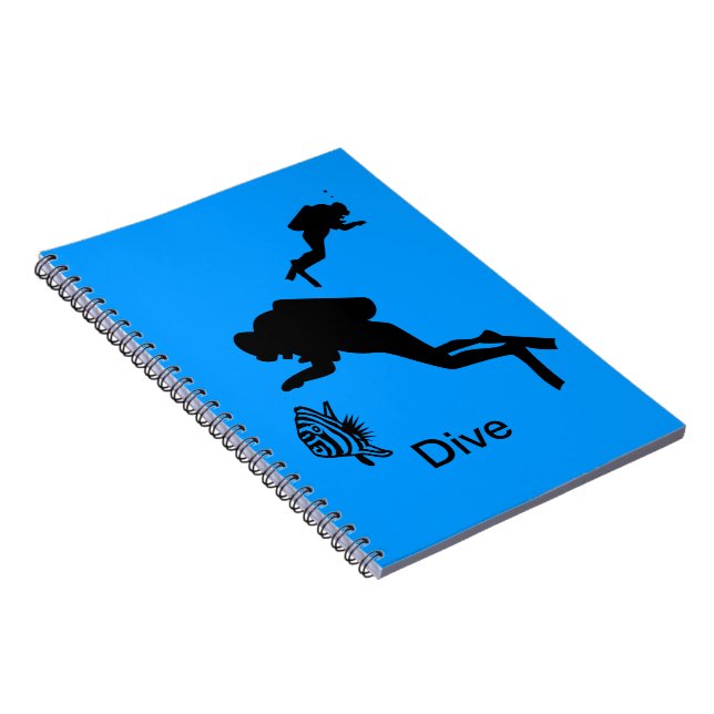 Notebook - Scuba Divers and Fish (Right Side)