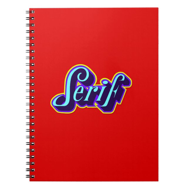 Notebook - Serif (Front)