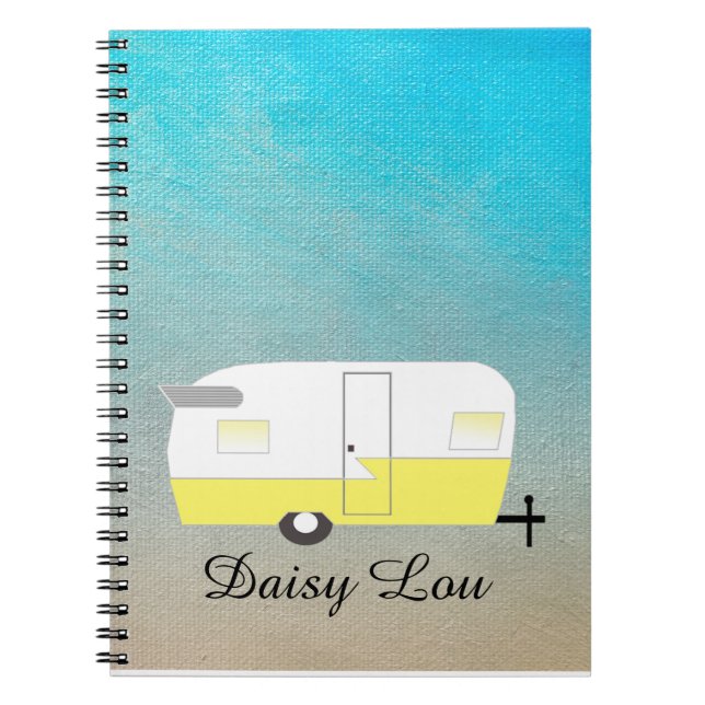 NOTEBOOK | Shasta Camper | Personalise It! (Front)