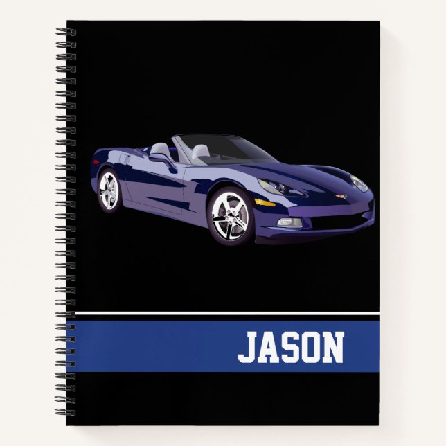 Notebook-Sports Car Notebook (Front)