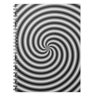 Notebook The Swirl in Black and White