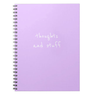 Notebook - thoughts and stuff
