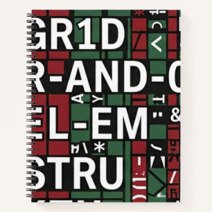 Notebook Typographic Design