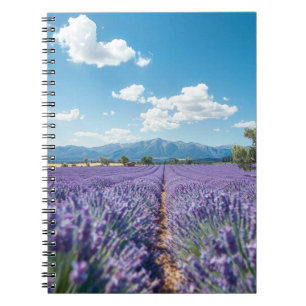 Notebook With A Outdoor Landscape With Mountains