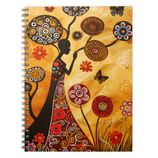 Notebook With African Art Cover