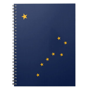 Notebook with Flag of Alaska State