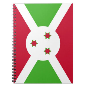 Notebook with Flag of Burundi