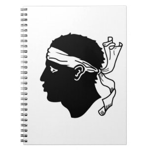 Notebook with Flag of Corsica