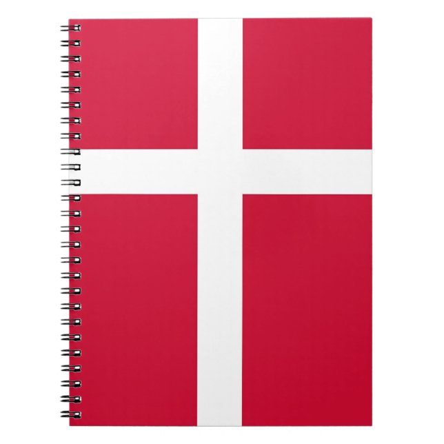 Notebook with Flag of Denmark (Front)
