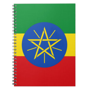 Notebook with Flag of Ethiopia
