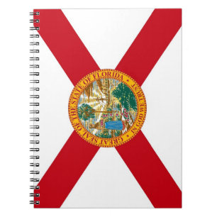Notebook with Flag of Florida State