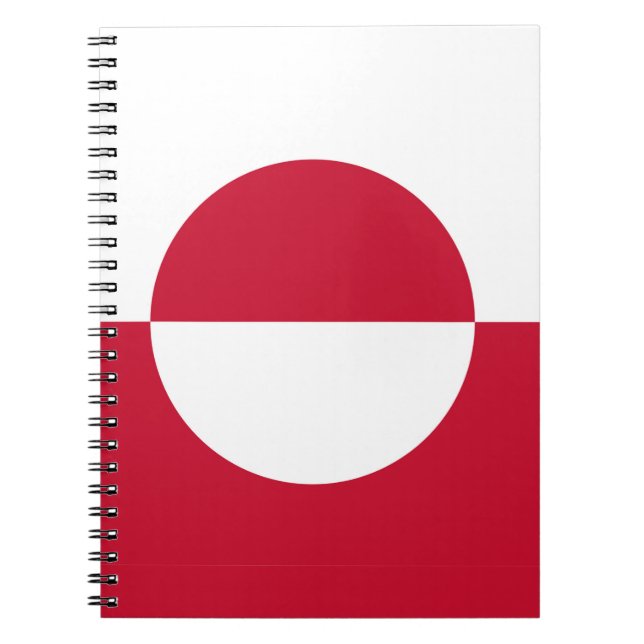 Notebook with Flag of Greenland (Front)